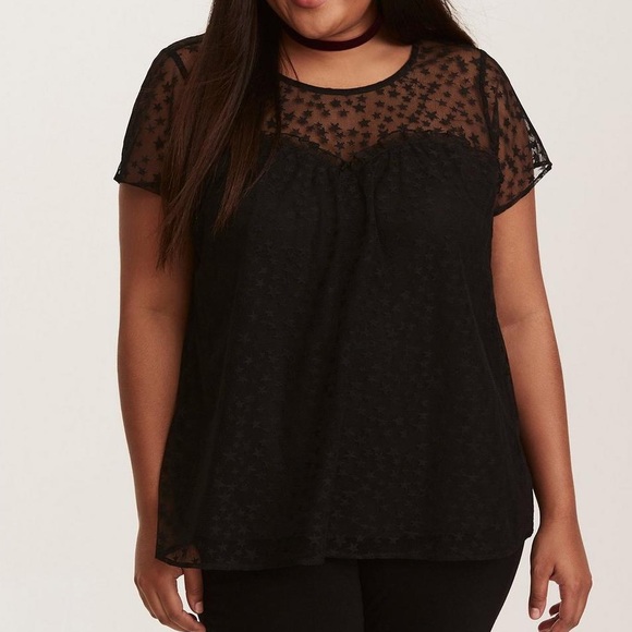 Star Mesh Blouse - Picture 4 of 5